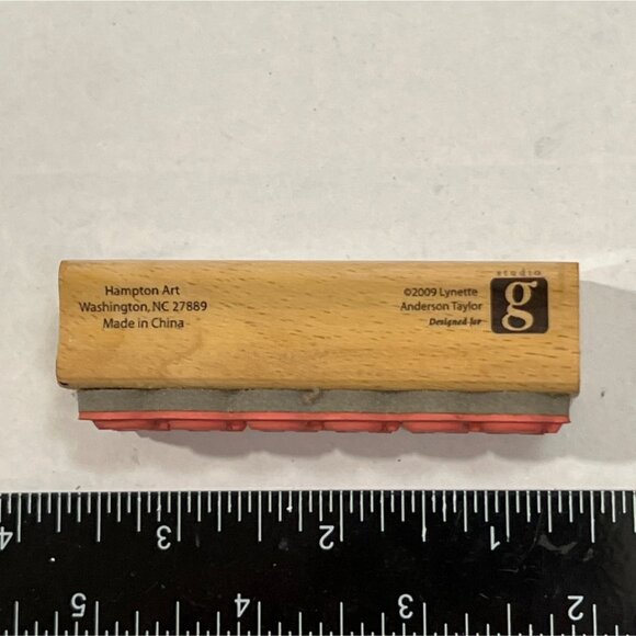 RARE Skeleton Rubber Stamp By Hampton Art & Lynette Anderson Taylor Halloween - Picture 3 of 4